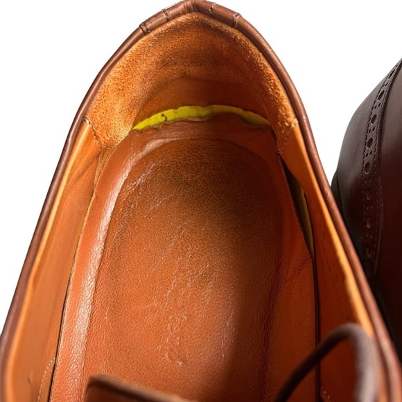 WOLF & SHEPHERD Senna Wingtip Oxford Dress Shoe in Maple Brown main image 9